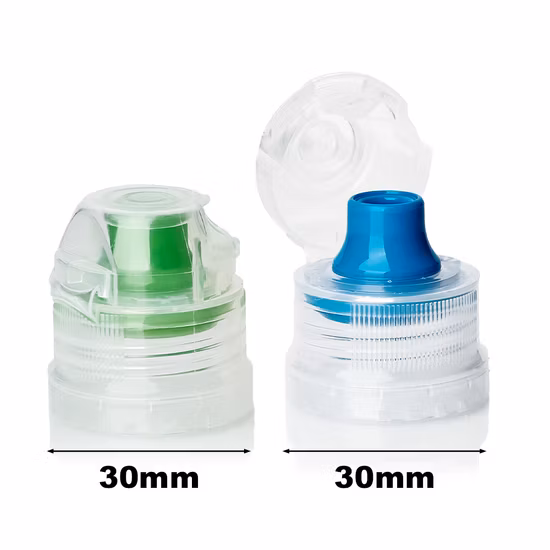 28mm 38mm Sport Flip Top Plastic Bottle Cap for Drink Water Beverage