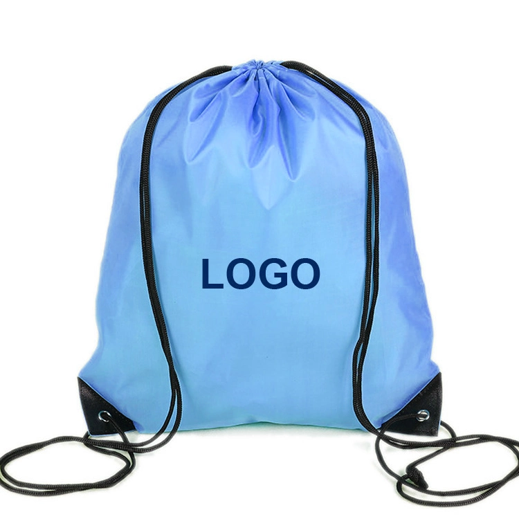 Colorful China Supplier Carry Eco Gift Bag Polyester Backpack Bag with Logo Eco Friendly Sport Drawstring Bag Shopping Bag